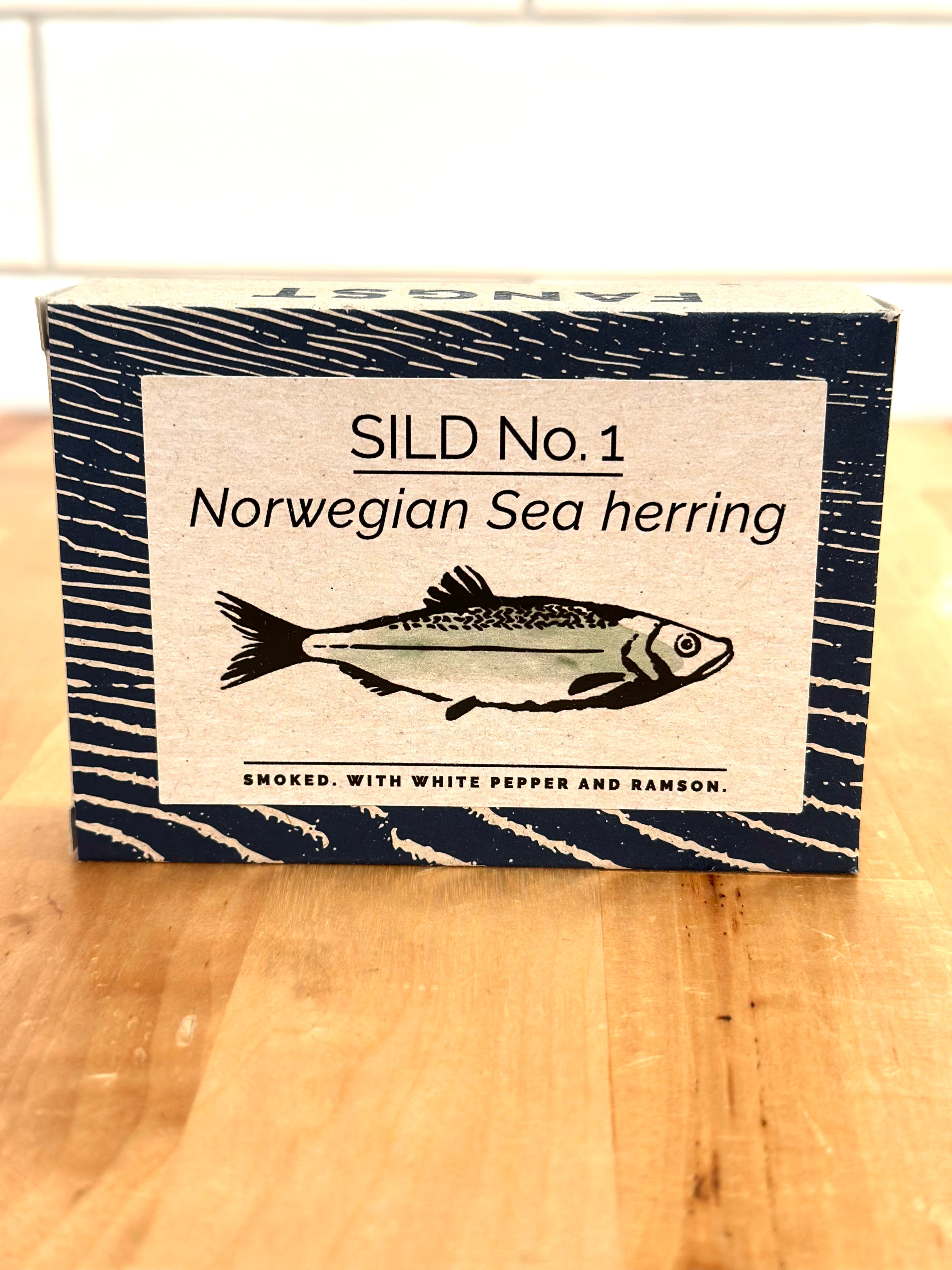 FANGST Norwegian Sea Herring Smoked With White Pepper And Ramps
