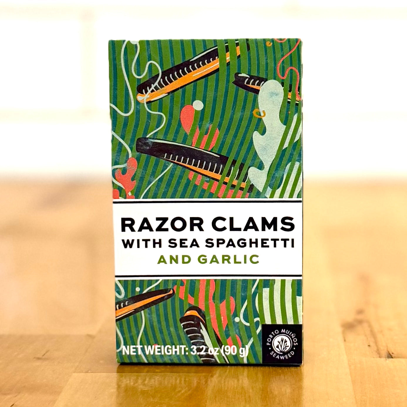 PORTO-MUIÑOS Razor Clams with Sea Spaghetti and Garlic – Mercado