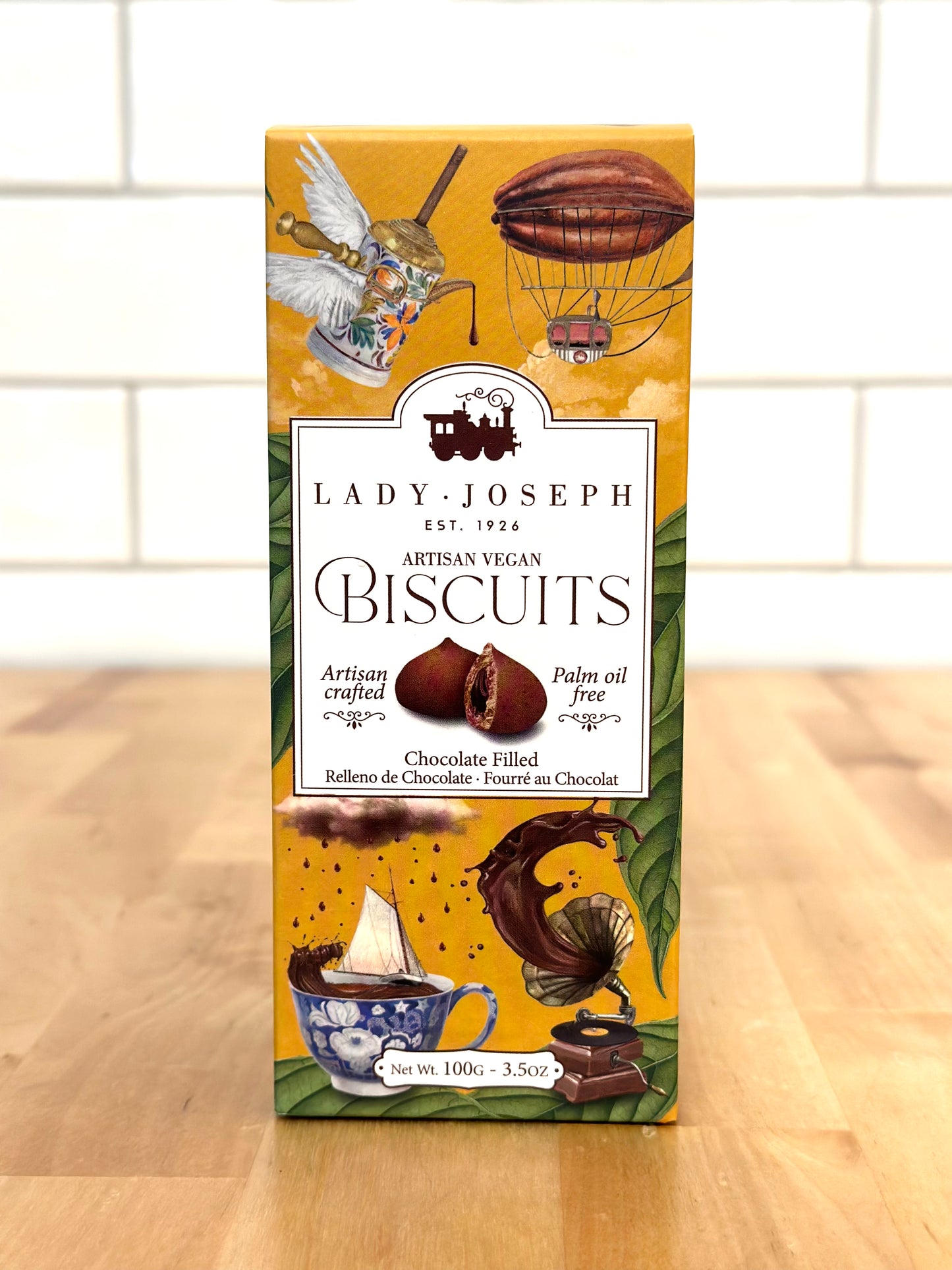 LADY JOSEPH Artisan Vegan Chocolate Filled Biscuits