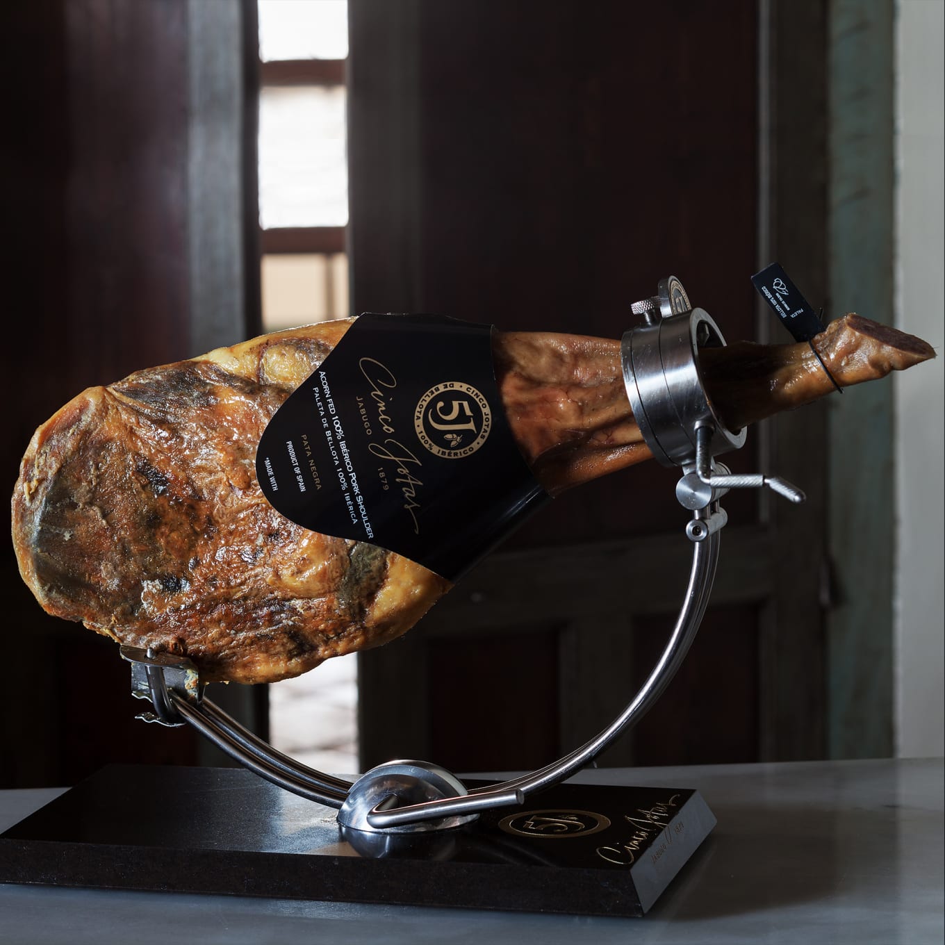 CINCO JOTAS Shoulder of Bellota Jamón Iberico Ham bone-in