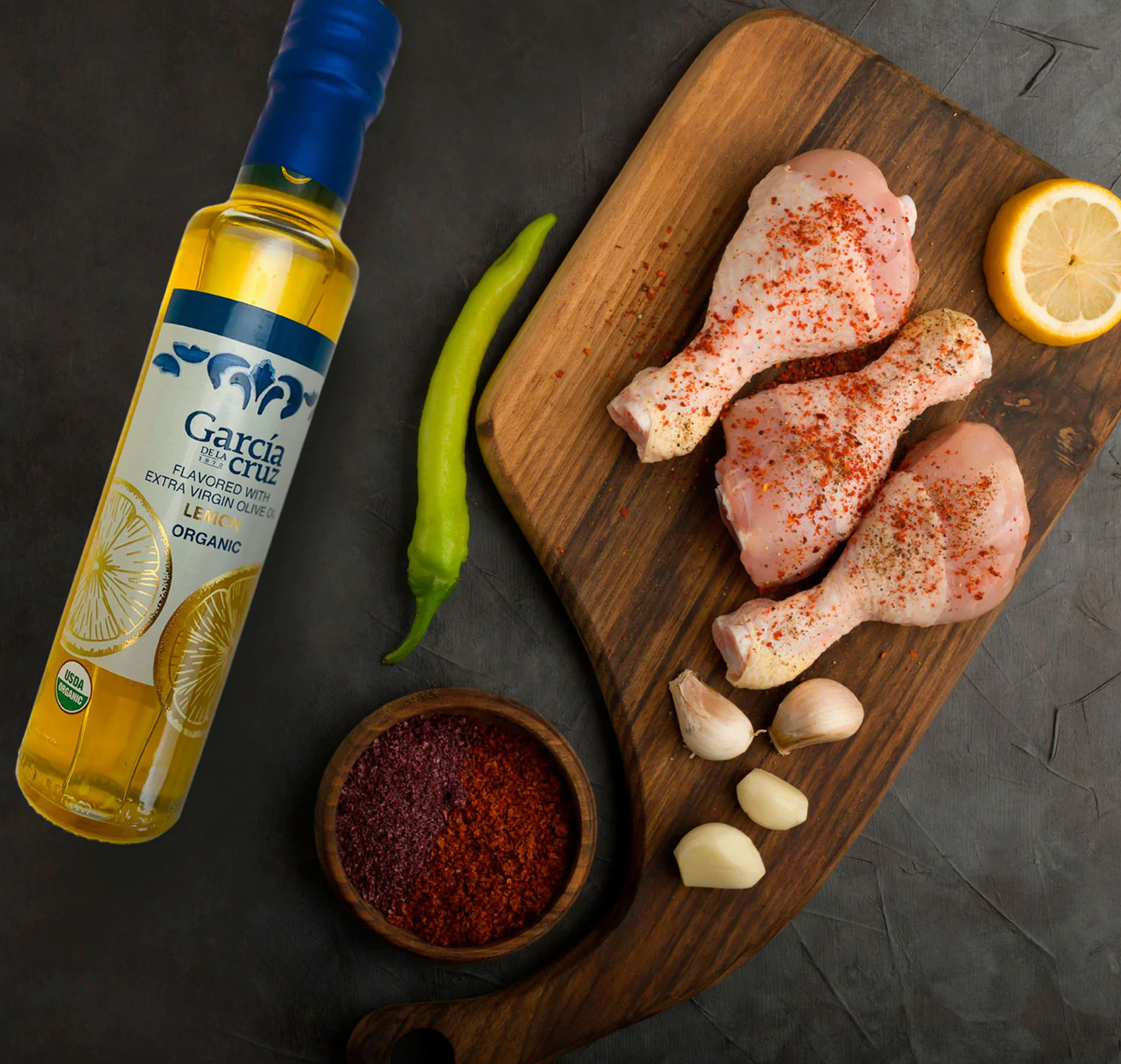 GARCÍA DE LA CRUZ Lemon Infused Extra Virgin Olive Oil – Mercado