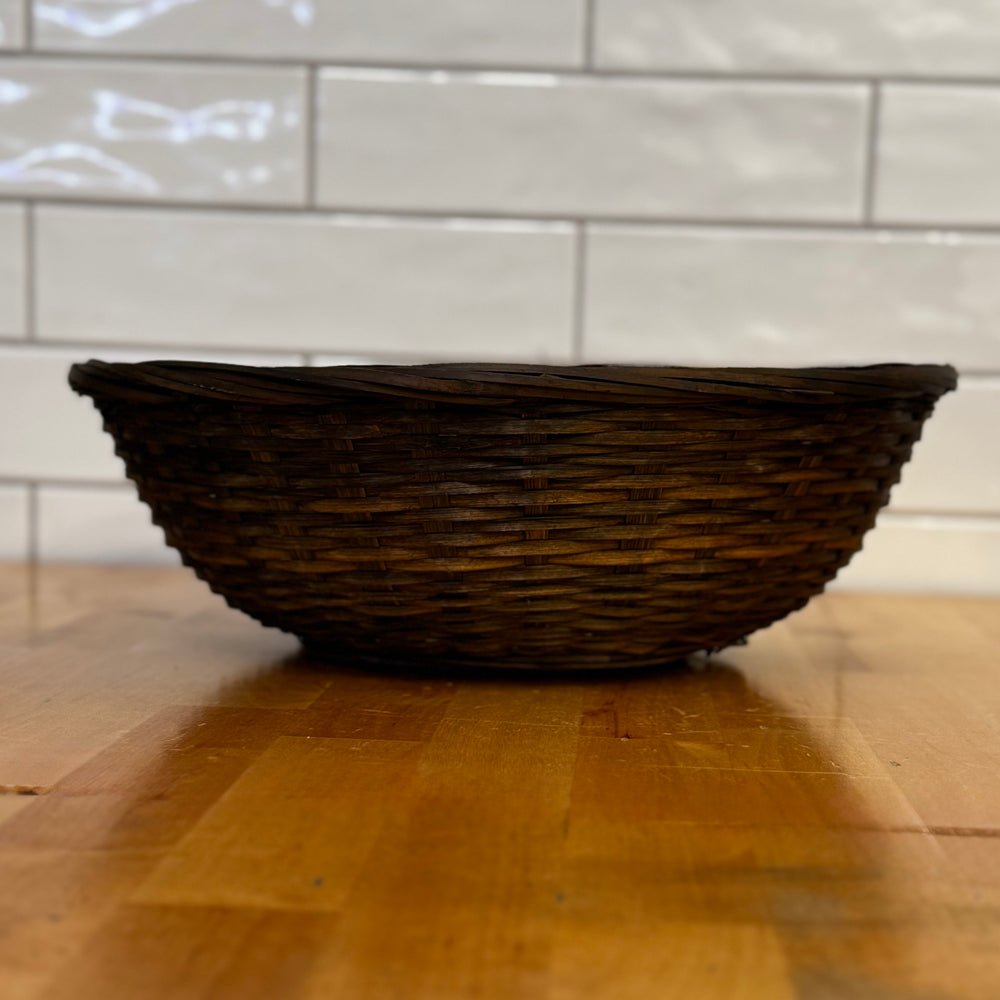 BOSPAK 13” Natural Dark Brown Bamboo Bowl