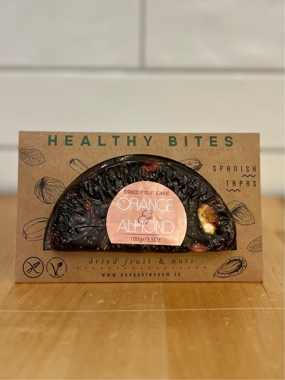HEALTHY BITES Spanish Tapas Orange and Almond Fruitcake