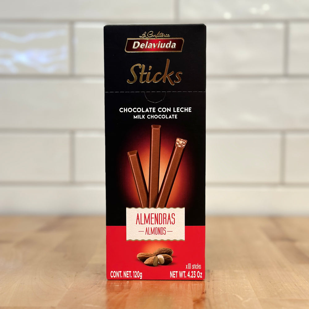 DELAVIUDA Chocolate Sticks - Almonds 4.23oz