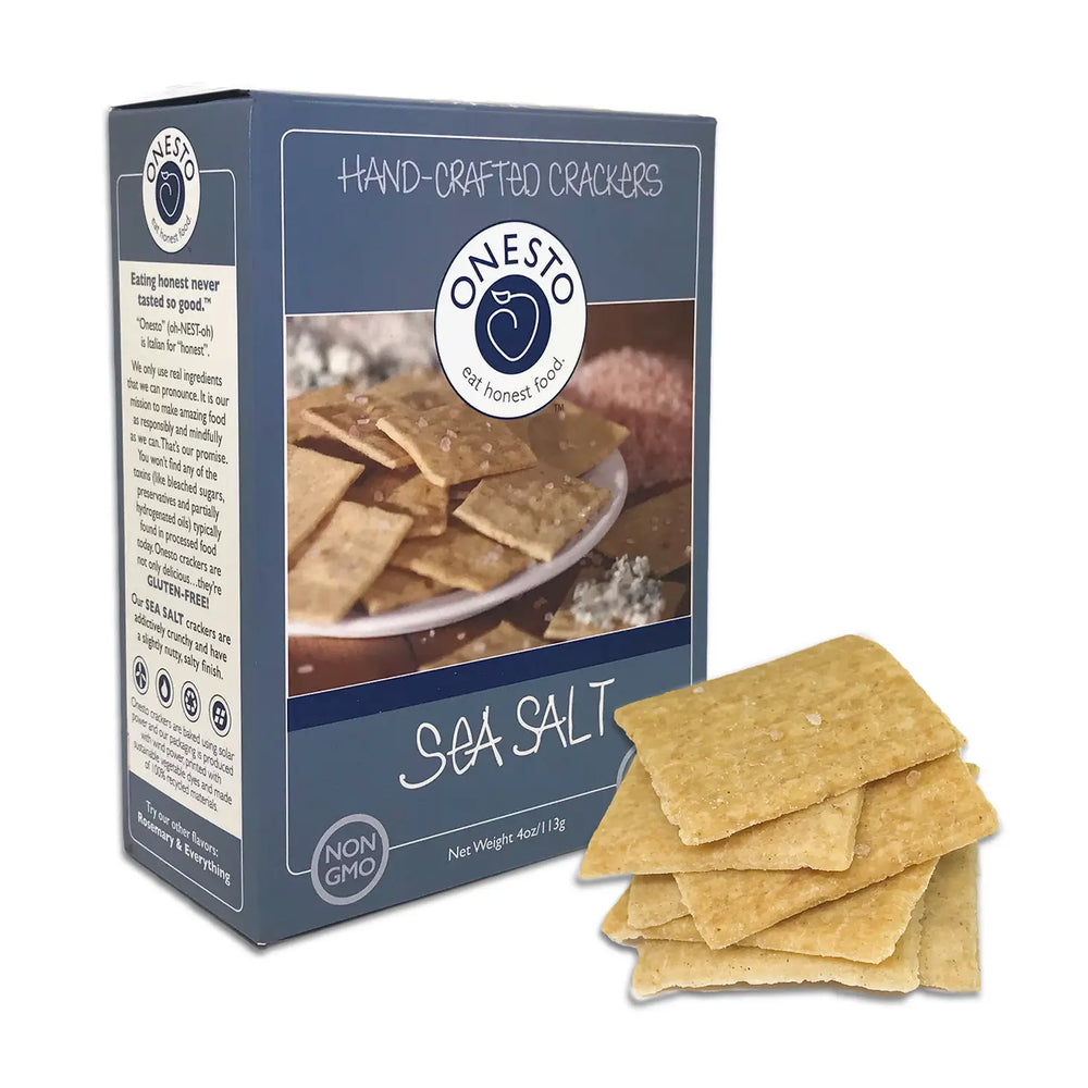 ONESTO Gluten Free Sea Salt Crackers