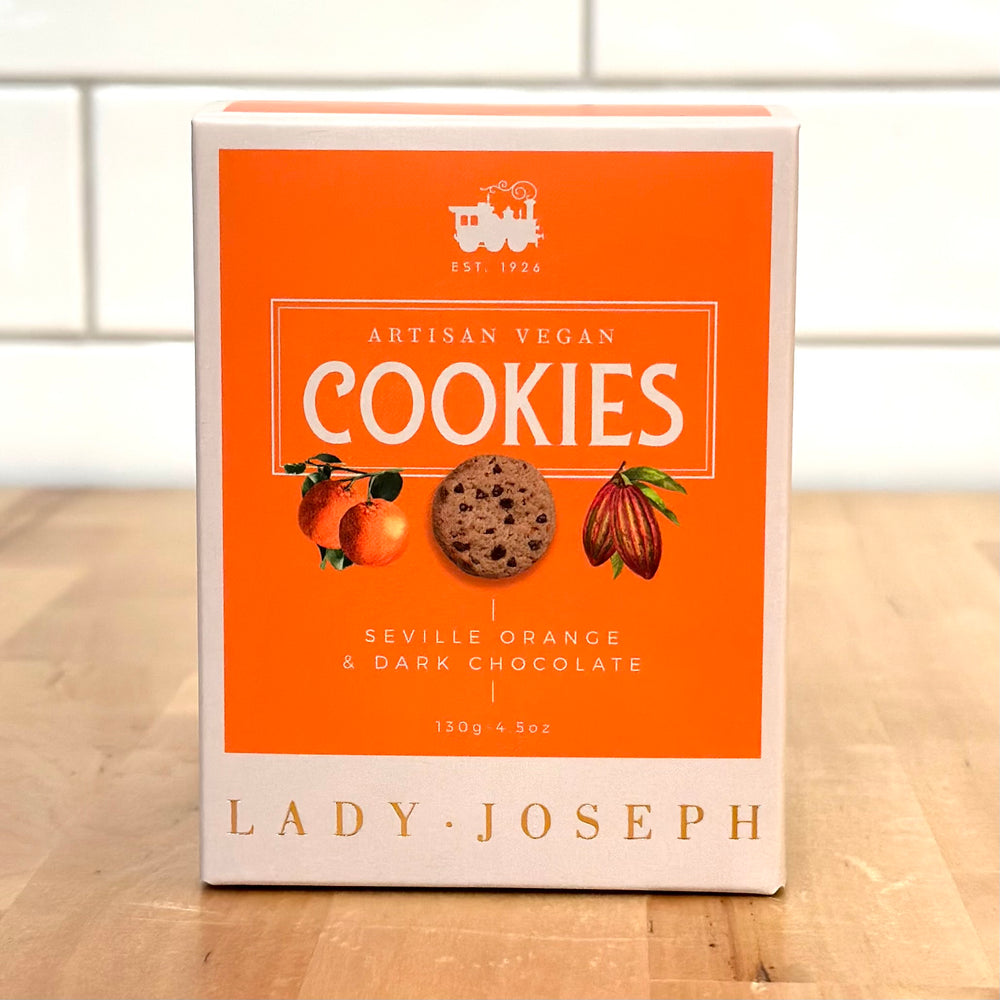 LADY JOSPEH Vegan Cookies With Seville Orange & Dark Chocolate