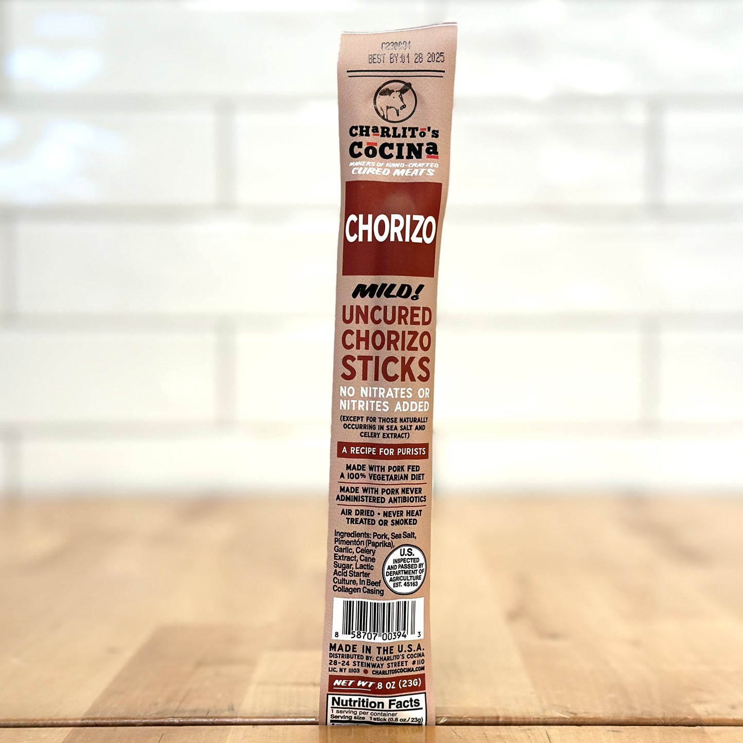 
                  
                    CHARLITO'S COCINA Chorizo Seco - Mild Chorizo Air Dried Salami Stick .08oz
                  
                
