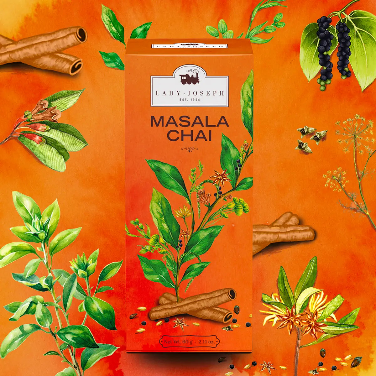 
                  
                    LADY JOSEPH Original Masala Chai - Spiced Black Tea
                  
                