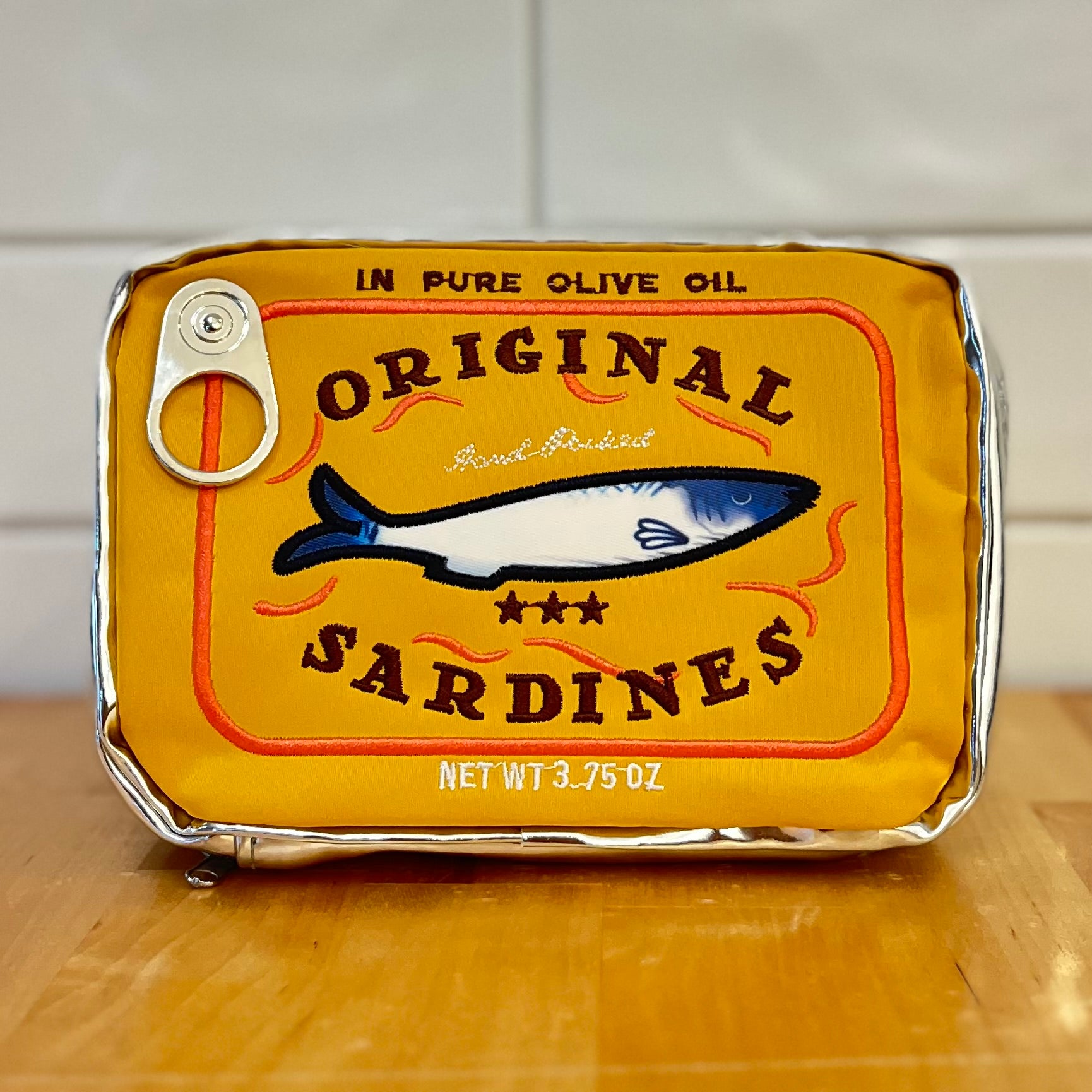 1ST ALLIE - Yellow Sardine Tin Zipper Pouch – Mercado Central NYC
