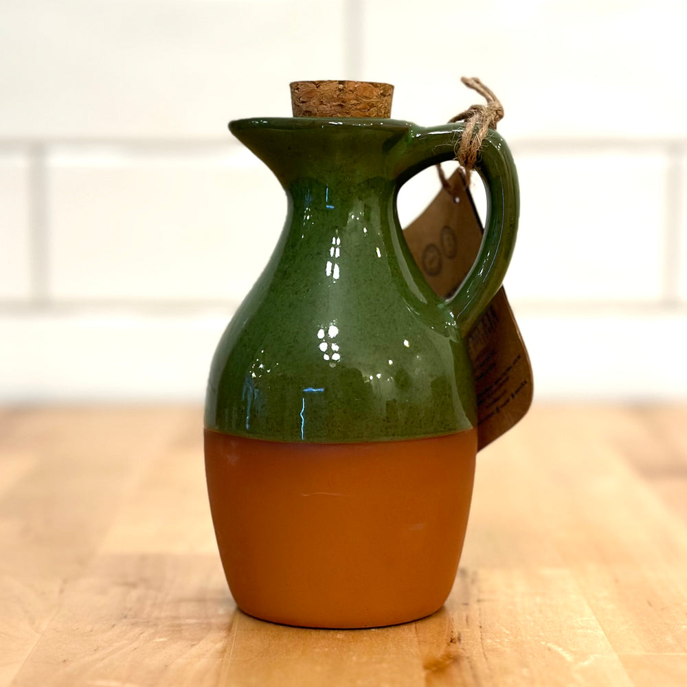 DEXAM Sintra Glazed Terracotta Oil Drizzler - Green