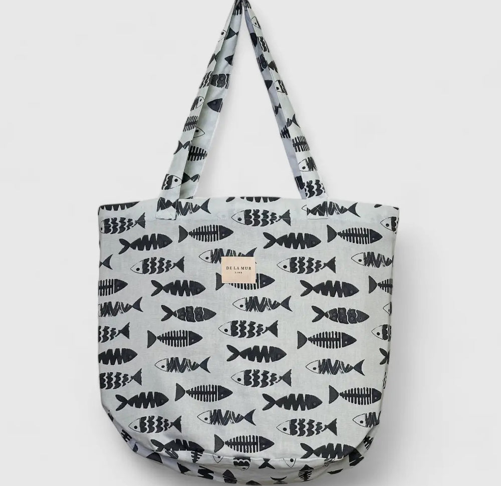 DE LA MUR LINE Large Sardine Tote Bag