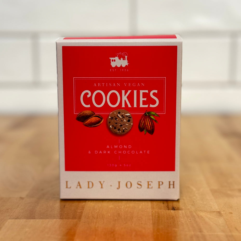 LADY JOSEPH Vegan Cookies With Almonds And Dark Chocolate