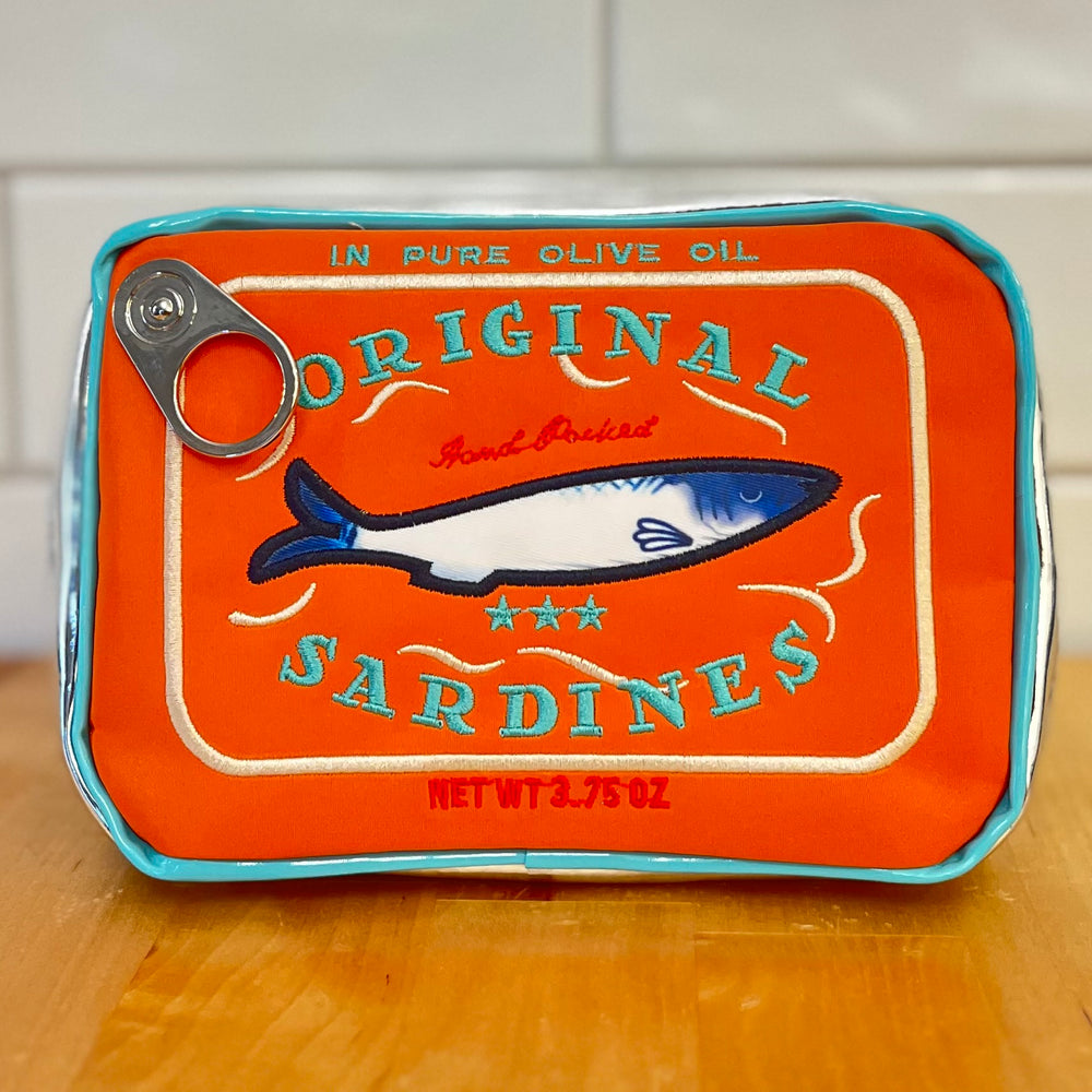 1ST ALLIE - Orange Sardine Tin Zipper Pouch