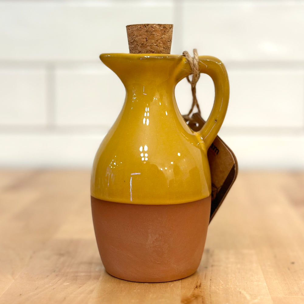 DEXAM Sintra Glazed Terracotta Oil Drizzler - Yellow