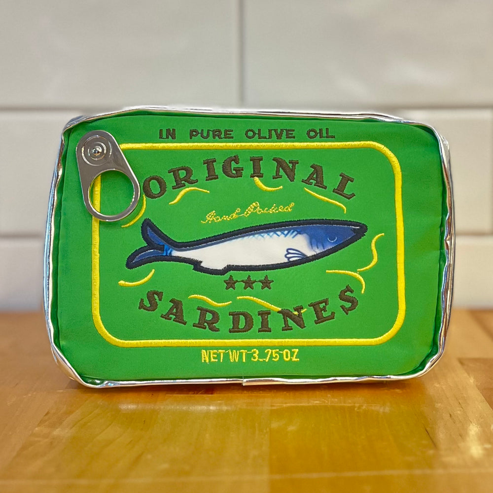 1ST ALLIE - Green Sardine Tin Zipper Pouch