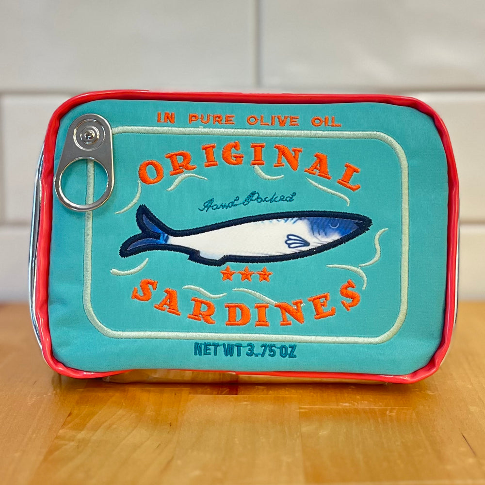 1ST ALLIE - Light Blue Sardine Tin Zipper Pouch