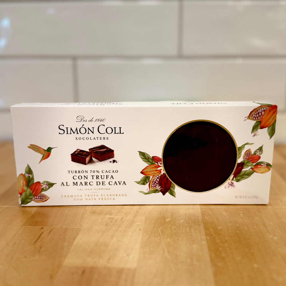 SIMON COLL 70% Cocoa w/Marc de Cava Truffle Nougat 250g