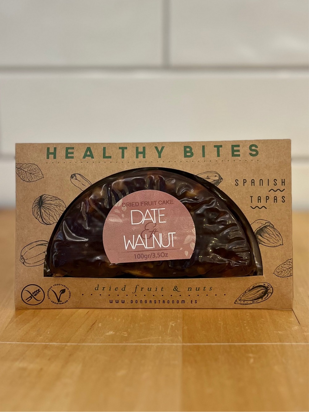 HEALTHY BITES Spanish Tapas Date and Walnut Fruitcake
