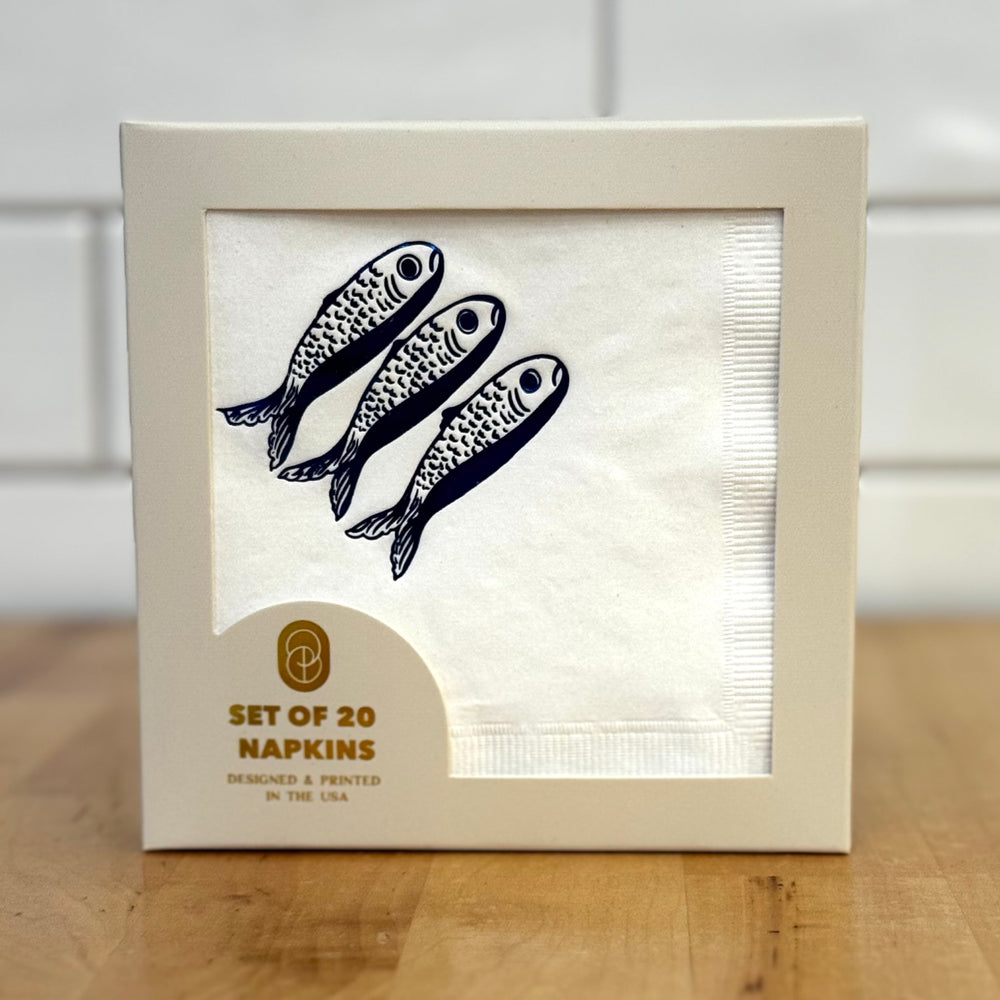 ONE & ONLY PAPER Sardines Cocktail Napkins