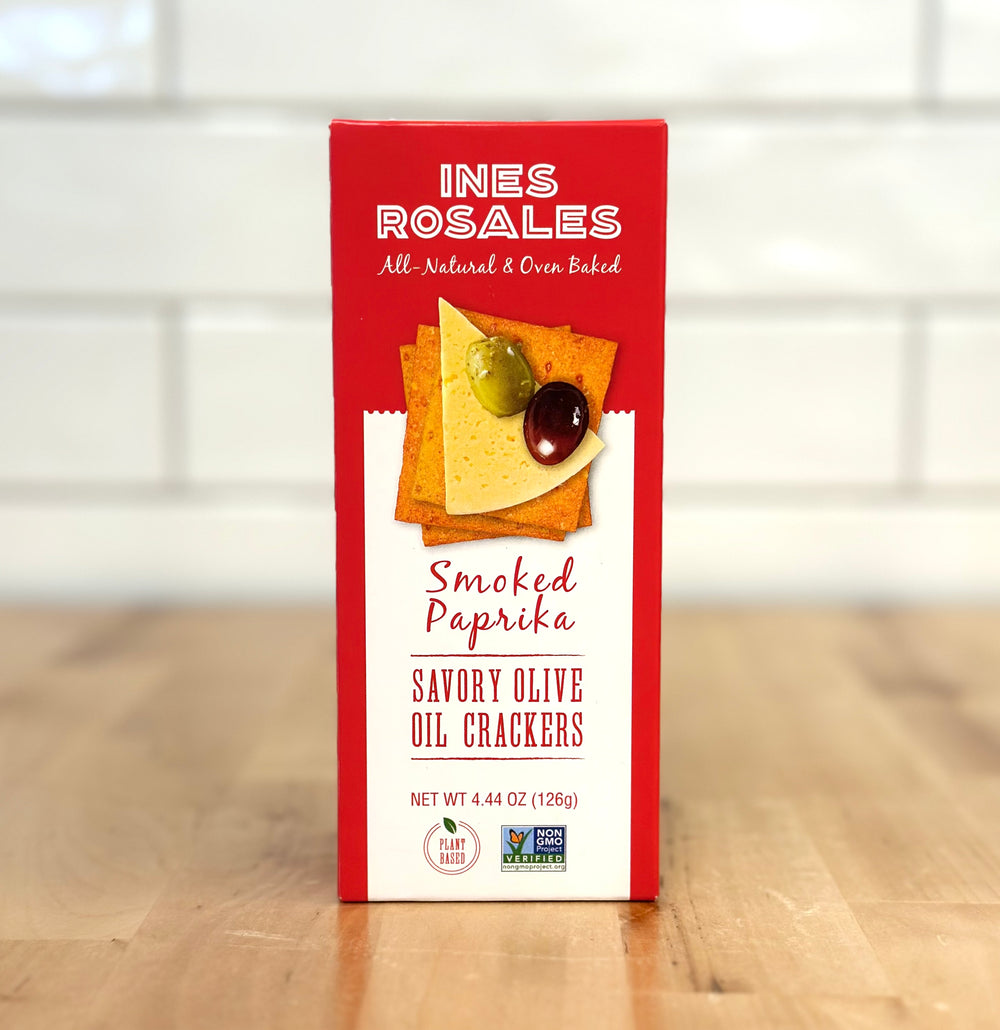 INES ROSALES Mini Smoked Paprika & Olive Oil Crackers 4.44oz