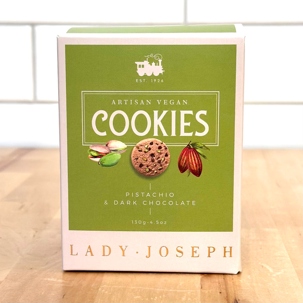 LADY JOSPEH Vegan Cookies With Pistachio & Dark Chocolate