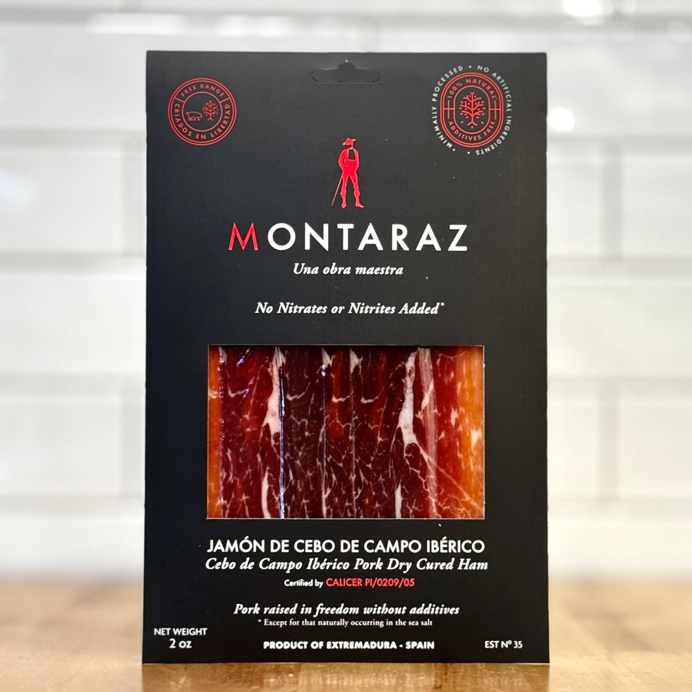 MONTARAZ Cebo de Campo Ibérico Pork Dry Cured Ham 2oz