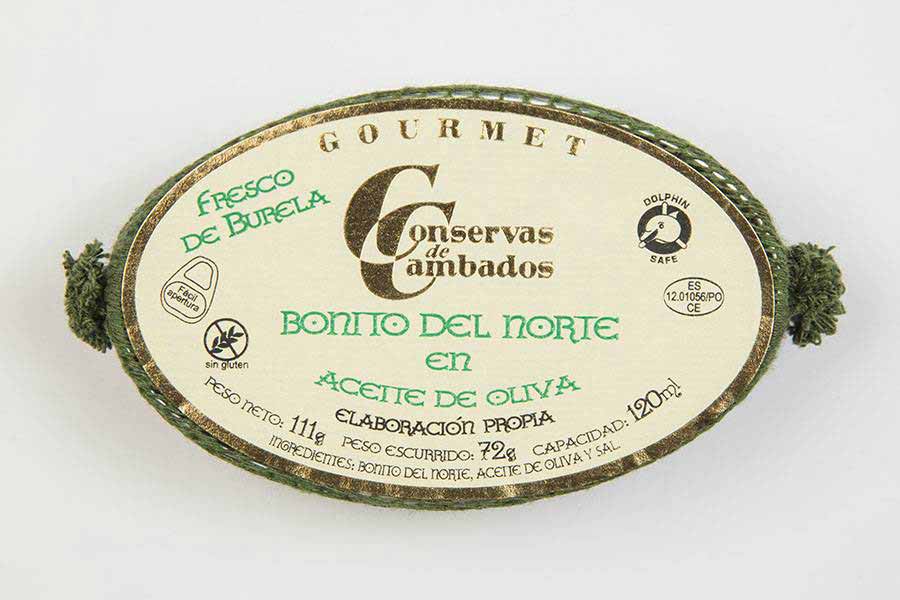 CONSERVAS DE CAMBADOS Bonito - White Tuna - In Olive Oil 111g