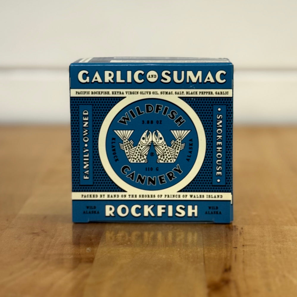 WILDFISH CANNERY Rockfish with Garlic and Sumac