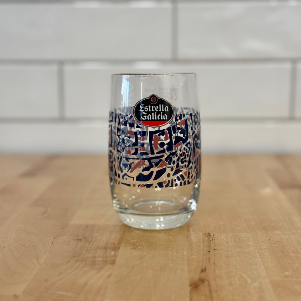 ESTRELLA GALICIA Half Pint Crisal Glass