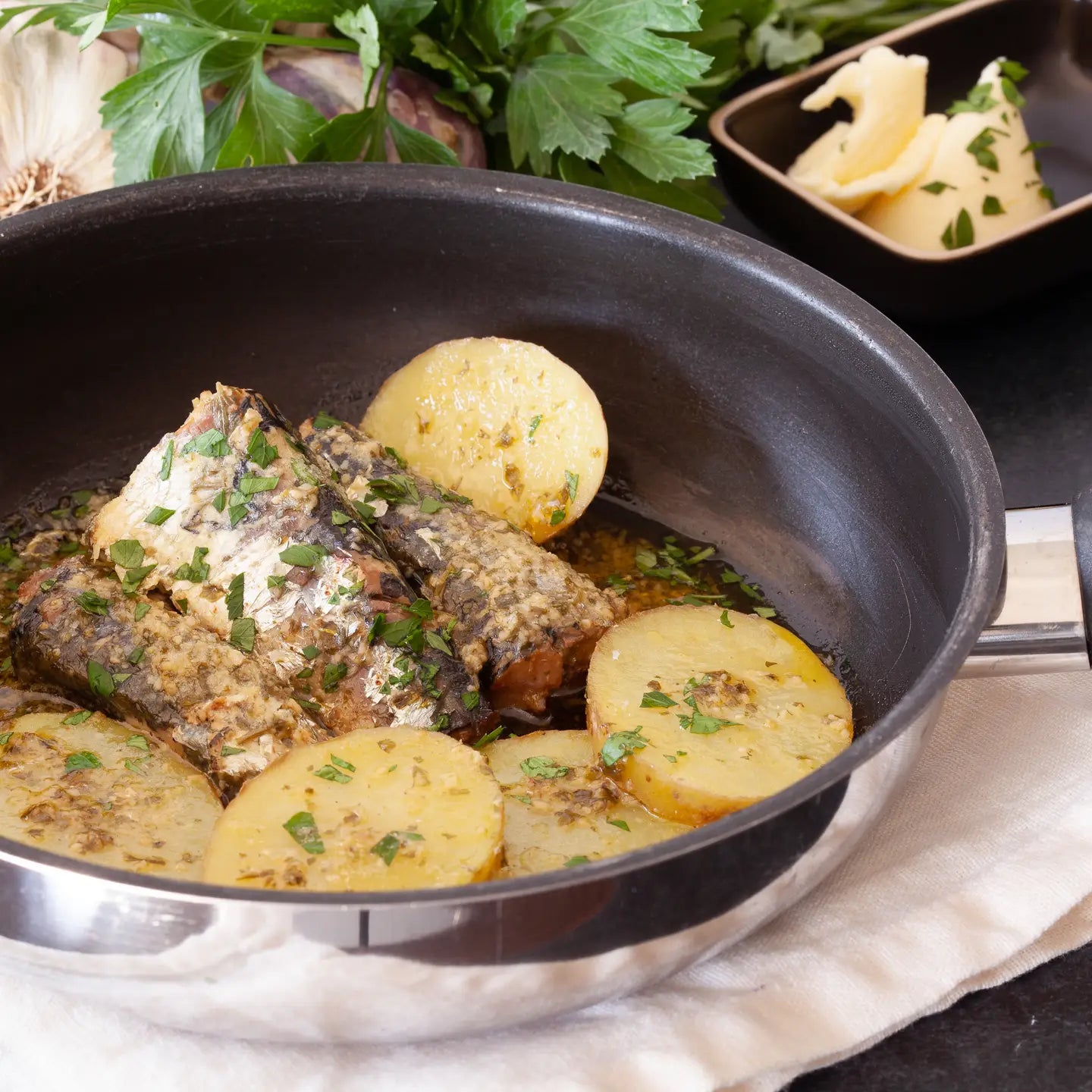 
                  
                    FERRIGNO Sardines with Butter and Parsley
                  
                