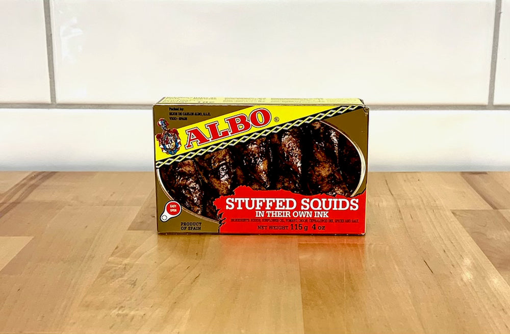 
                  
                    ALBO Stuffed Squid in Squid Ink
                  
                