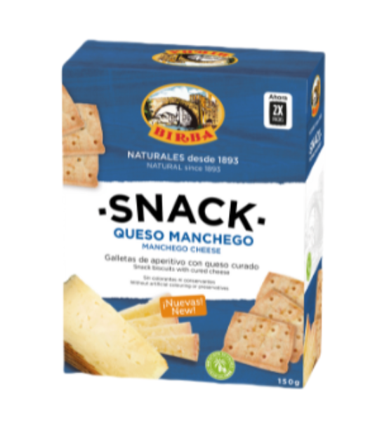 
                  
                    BIRBA Snack - Queso Manchego - Snack Biscuits with Cured Cheese
                  
                