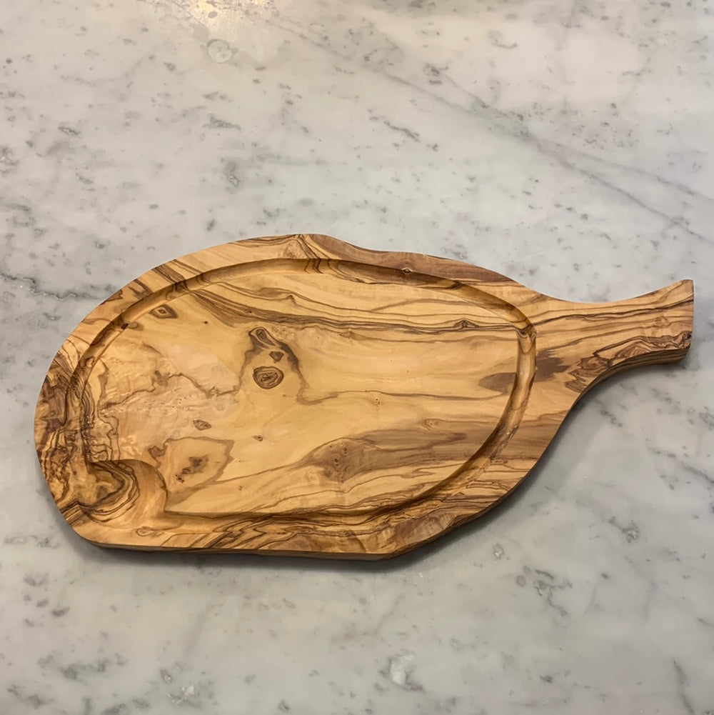 OLIVEN Carving Board With Juice Rim and Handle