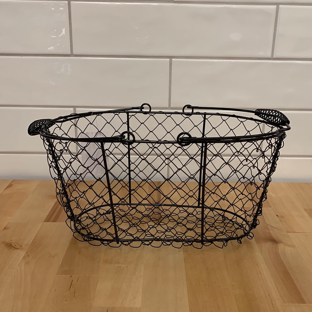 Wire Basket with Swing Handles