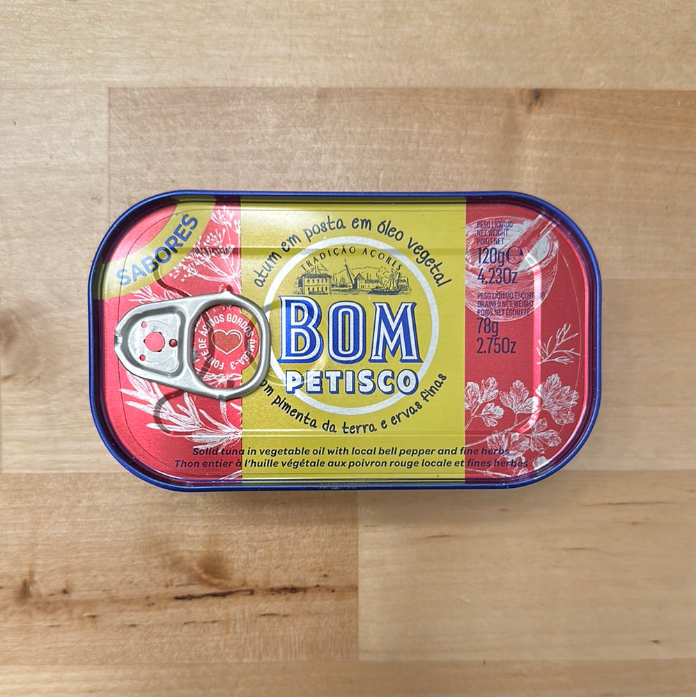 
                  
                    BOM PETISCO Tuna in Vegetable Oil with Bell Pepper and Herbs
                  
                