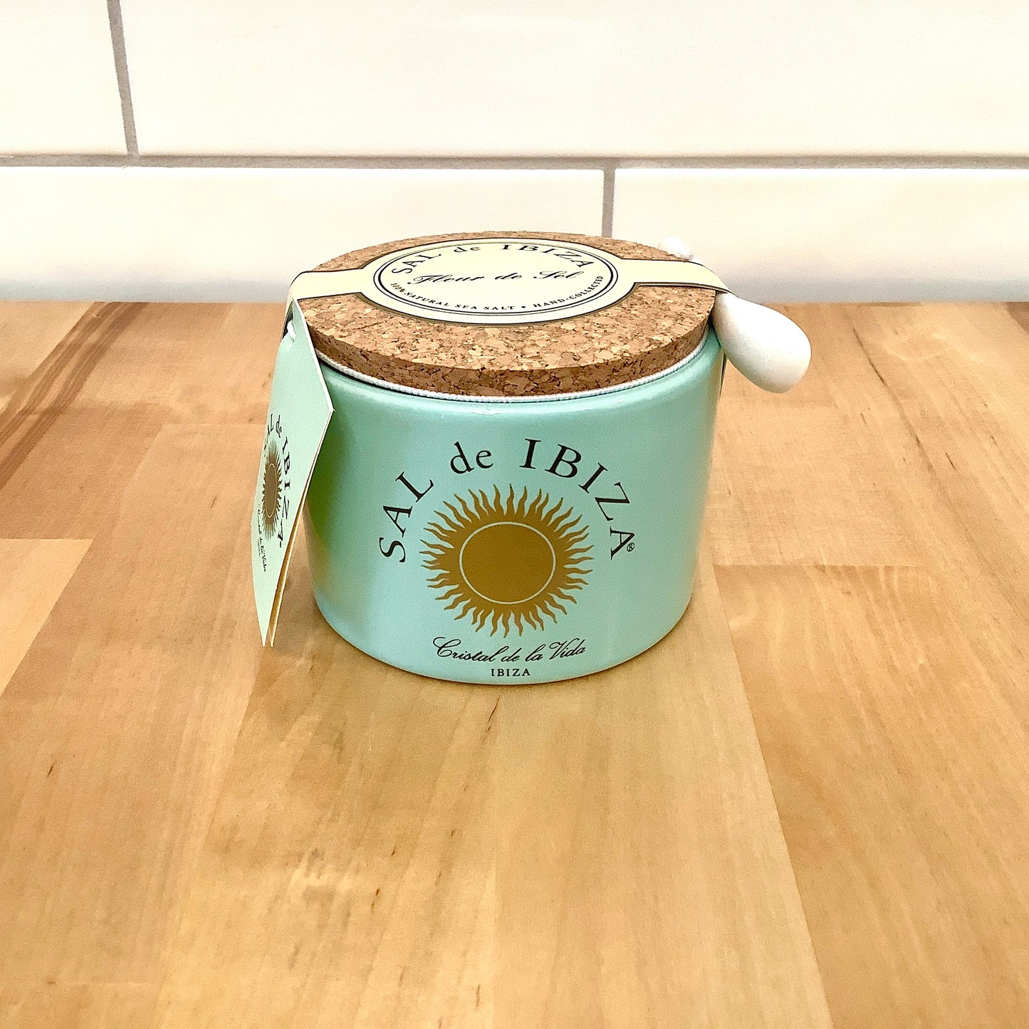SAL DE IBIZA- Teal Ceramic Jar and Spoon – Mercado Central NYC