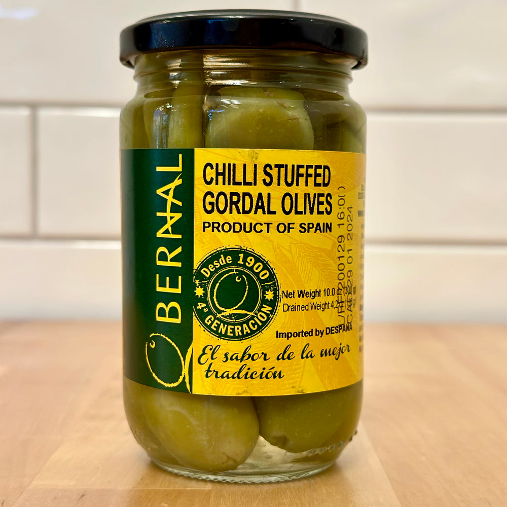 BERNAL Gordal Chilli Stuffed Olive