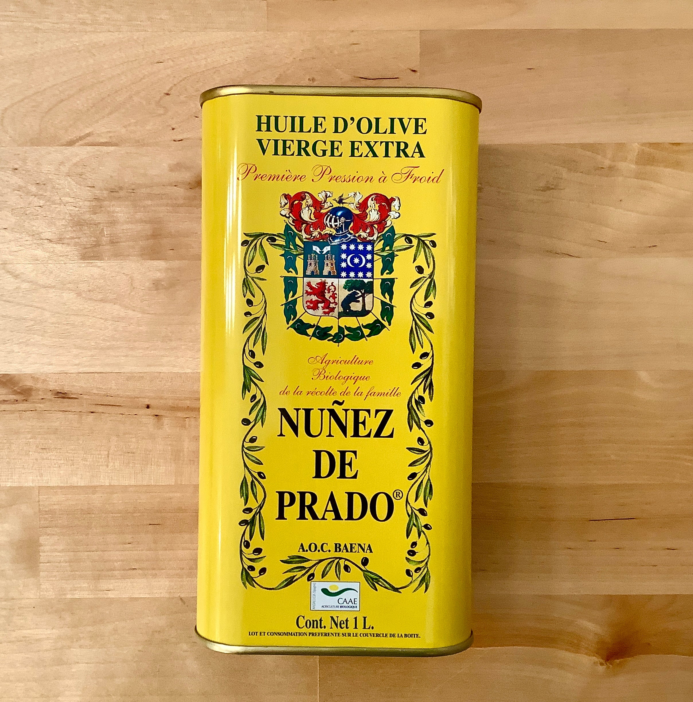 EBM ジェンティールオイル NUÑEZ DE PRADO Extra Virgin Olive Oil 1L Tin – Mercado Central NYC