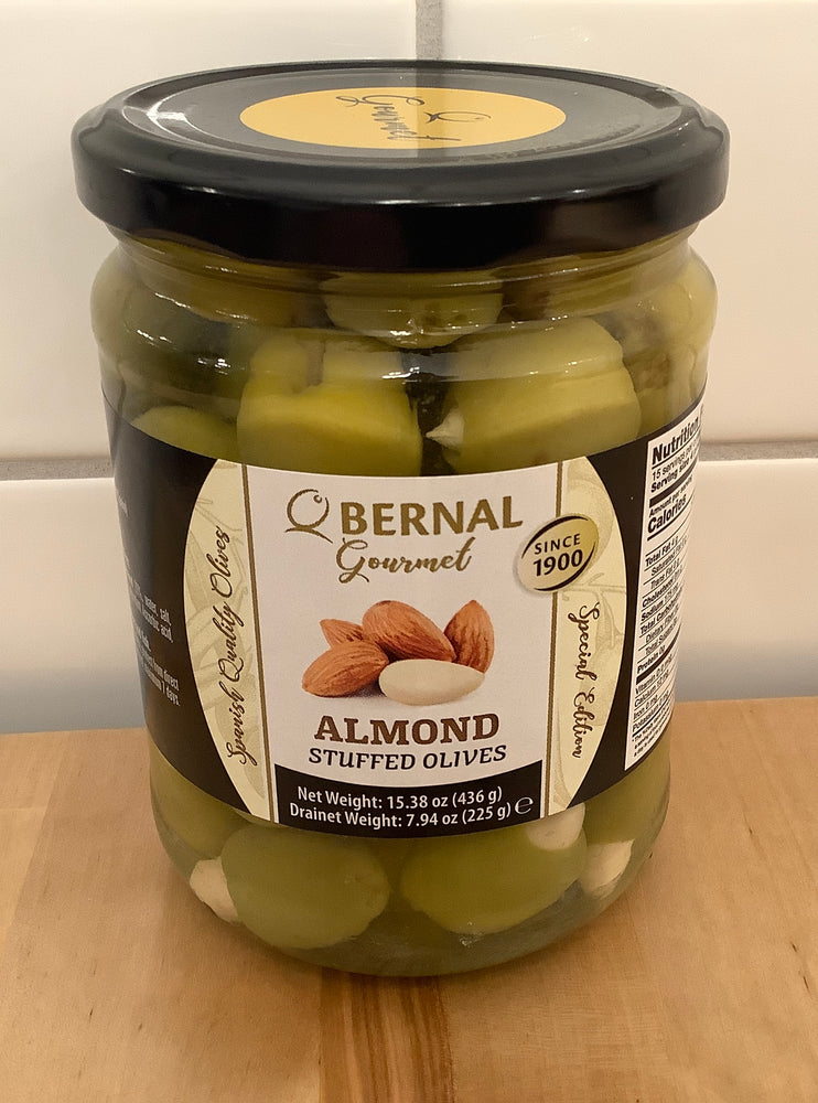 BERNAL Manzanilla Gourmet Olives with Almonds