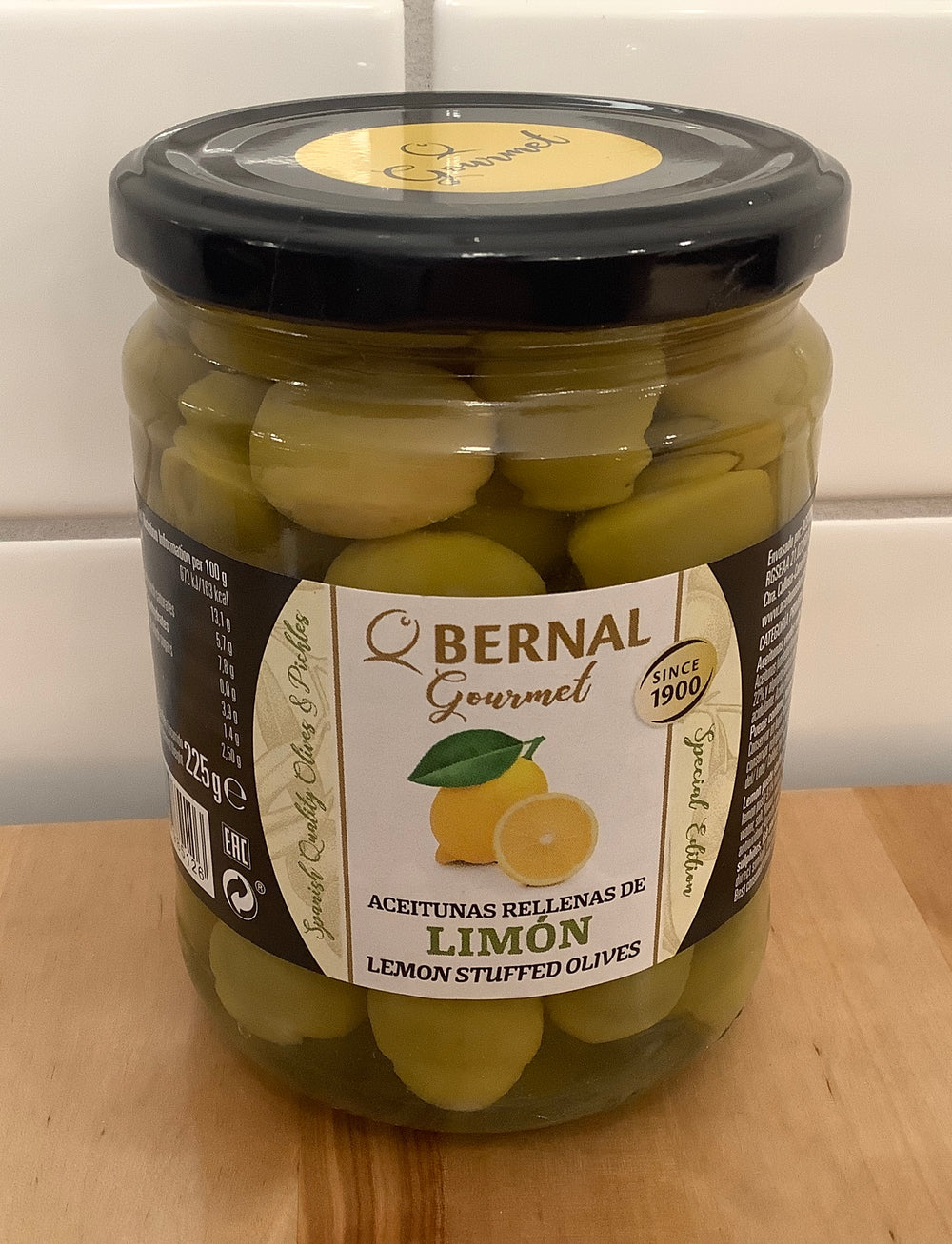 BERNAL Manzanilla Gourmet Olives with Lemon